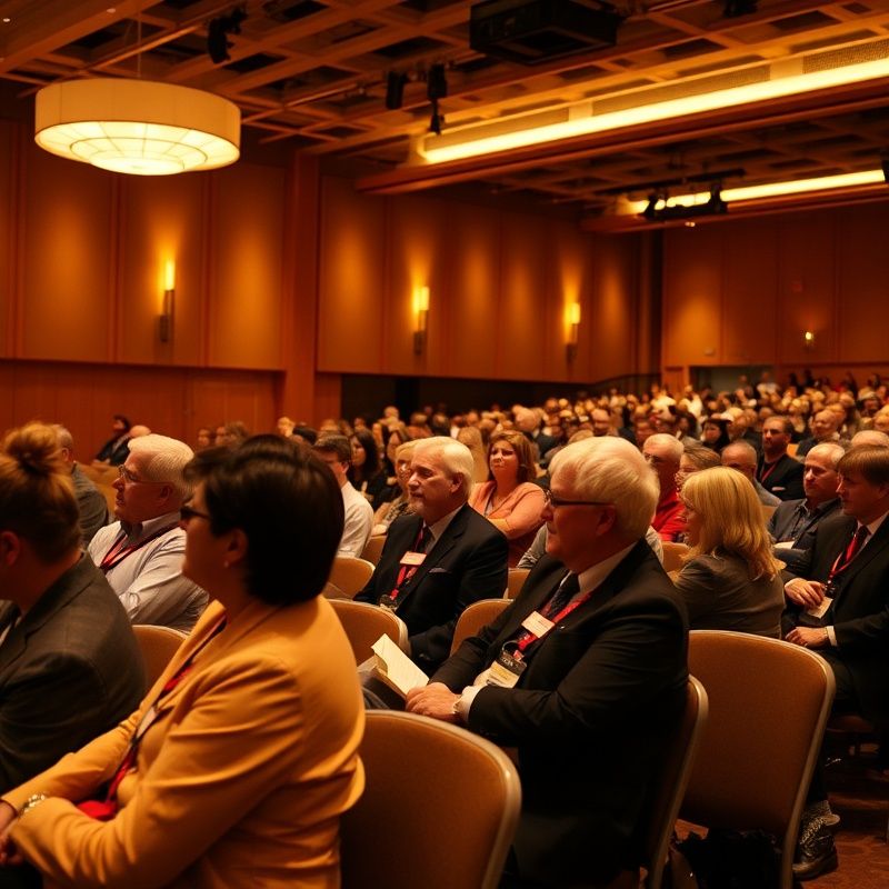 Candid photograph of a conference session at the Halifax Convention Centre