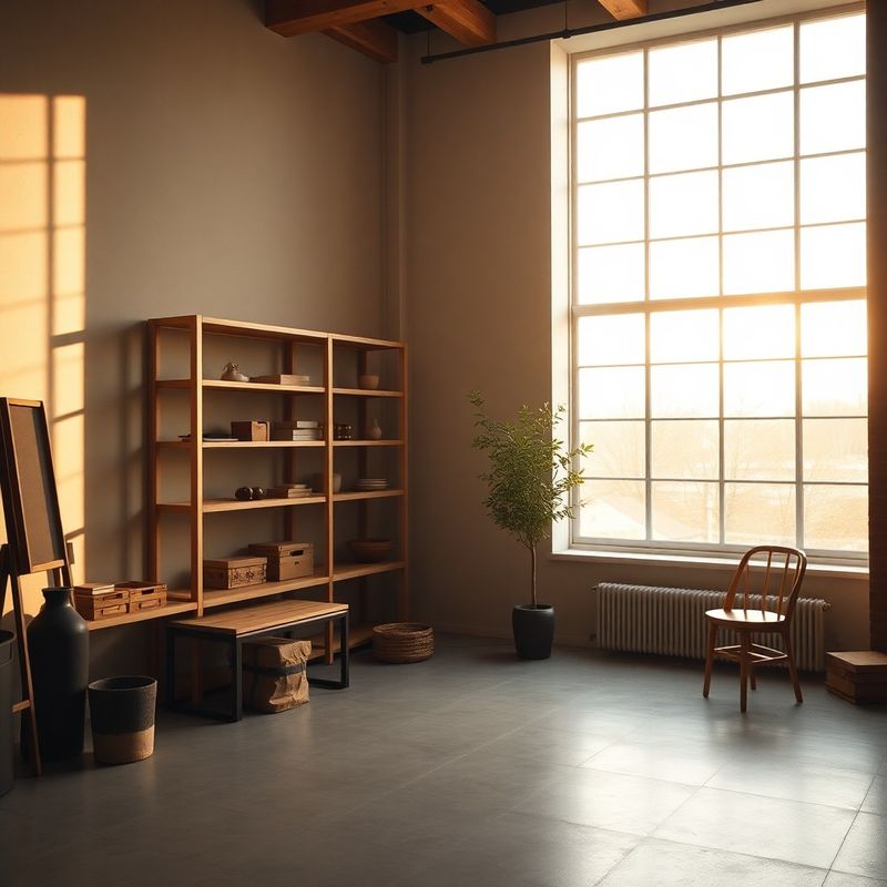 Editorial-warm photograph of a minimalist Halifax photography studio